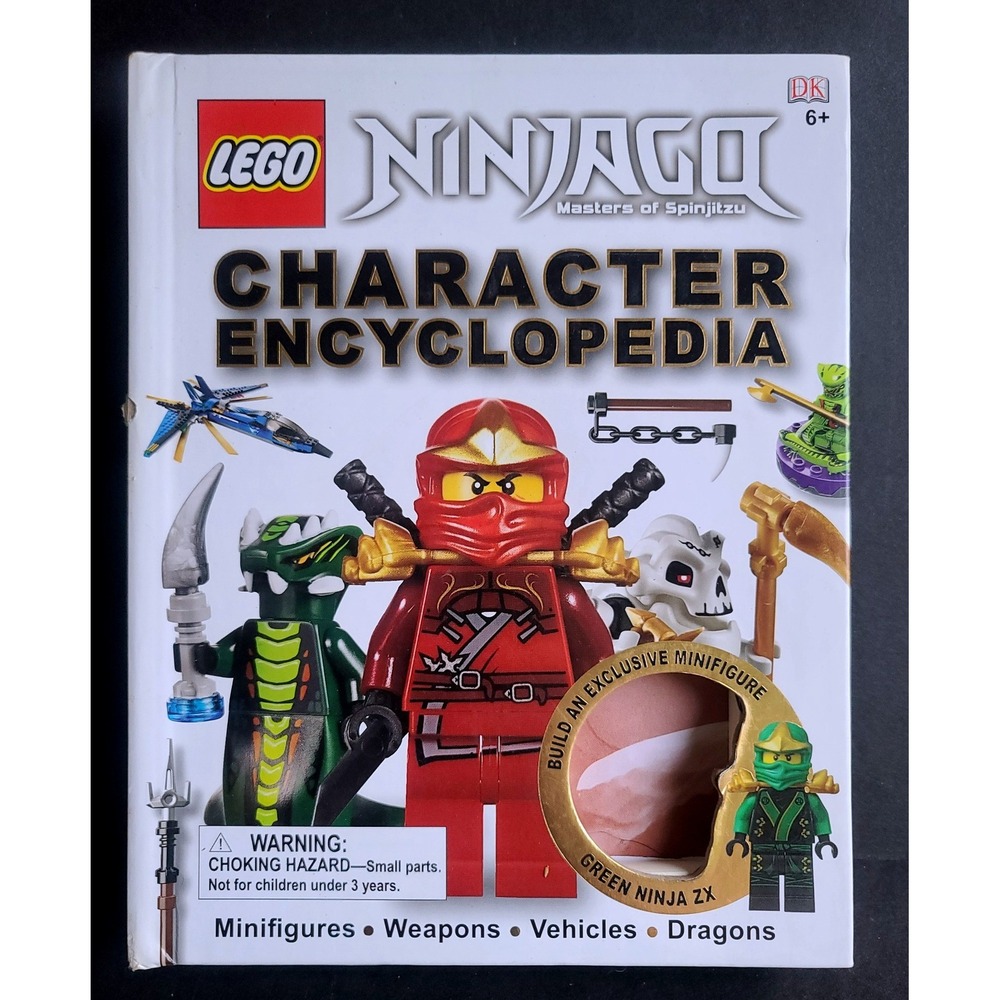 LEGO Ninjago Character Encyclopedia DK Hardcover Book 2012 NO Minifigure VIDEO